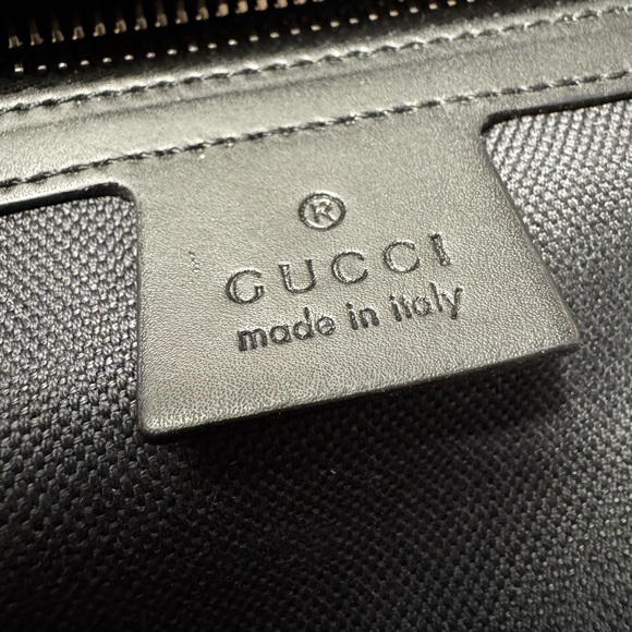 Gucci GG Supreme Messenger Bag 474137 K5RLN Black Web Stripe Crossbody - Picture 2 of 13